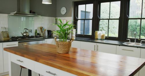 natural elements are popular in kitchen design