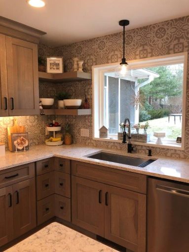 Full height backsplash Brighton Cabinetry