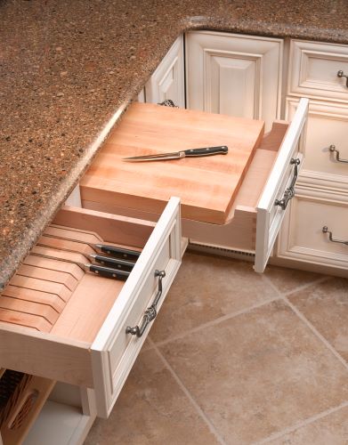 Brighton Cabinetry creative storage for knives