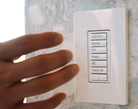 Dimmers are part of custom lighting plan