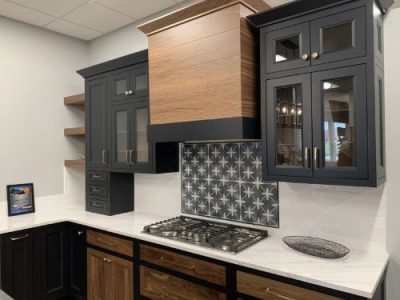 Brighton Cabinetry Kitchen with Walnut Hood