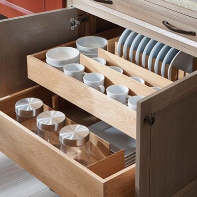 deep drawer storage for easy accessibility