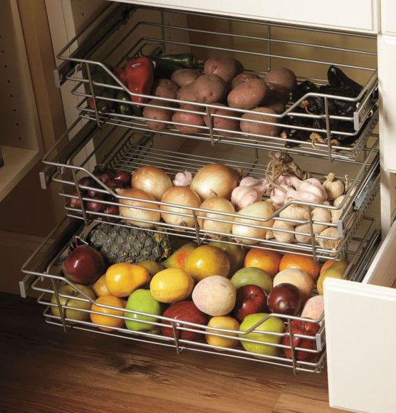 slide out fresh food storage